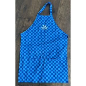 Princess Cruises Blue Checkered Kitchen Apron Unisex One Size‎ 32"x24"